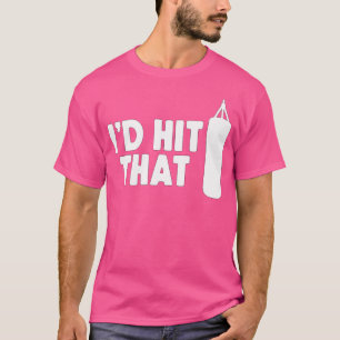 Ik zou dat boksen kickboksen raken t-shirt