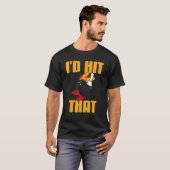 Ik zou dat Geweldige bowling Cadeau raken T-shirt (Voorkant volledig)