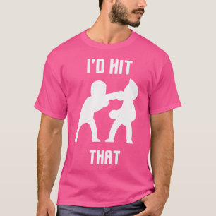 Ik zou dat grappige boksen kickboksen raken t-shirt