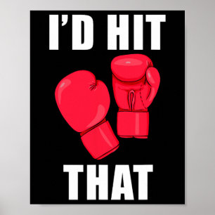 Ik zou dat grappige gezegde kickboksen mannen vrou poster