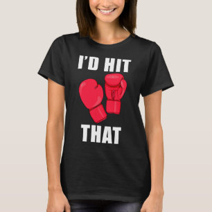 Ik zou dat grappige gezegde kickboksen mannen vrou t-shirt