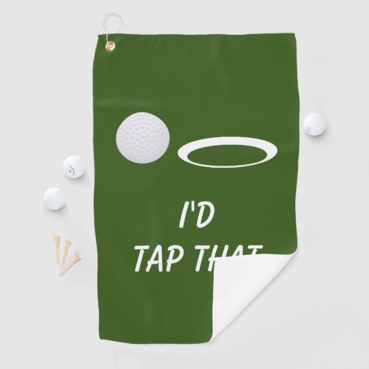 Ik zou dat grappige golfcadeau aanboren golfhanddoek (Insitu)
