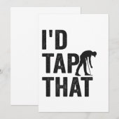 Ik zou dat grappige golfsport golf liefhebber cade kaart (Voorkant / Achterkant)