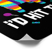 Ik zou dat Pinata Mexican Cinco de Mayo Mannen zeg Poster (Hoek)