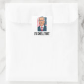 Ik zou dat ruiken - anti Joe Biden Impeach Vierkante Sticker (Tas)