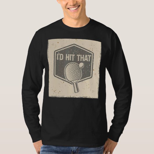 Ik zou dat spel sport pingelen pingpong t-shirt (Voorkant)