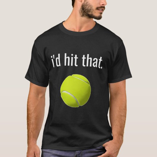 Ik zou dat tennis Shirt grappig tennis cadeau (Voorkant)