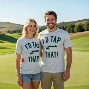 Ik zou dat tikken! Grappige golf grap T-shirt