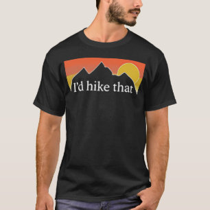 IK Zou Dat Wandelen - Wandelaar Wandelend Berg Zon T-shirt