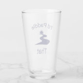 Ik zou dat willen aankleden glas (Achterkant)