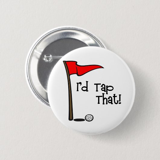 Ik zou dat zeggen - Golf Ronde Button 5,7 Cm (Voorkant /achterkant)