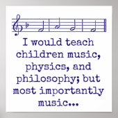 Ik zou de muziek van kinderen willen aanleren - mu poster (Voorkant)