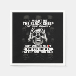 Ik zou de zwarte schaap van de familie kunnen zijn servet