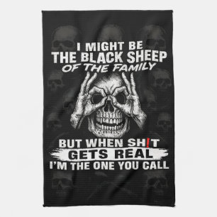 Ik zou de zwarte schaap van de familie kunnen zijn theedoek