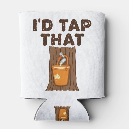 Ik zou die appelsuiker-boomstroop tikken blikjeskoeler (Achterkant)