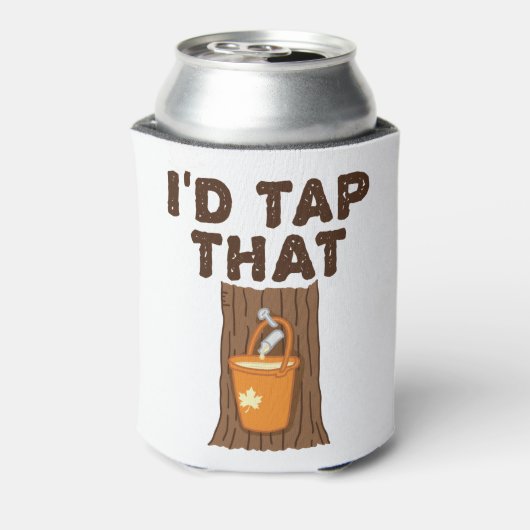 Ik zou die appelsuiker-boomstroop tikken blikjeskoeler (Blikje Achterkant)