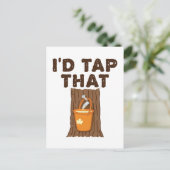 Ik zou die appelsuiker-boomstroop tikken briefkaart (Staand voorkant)