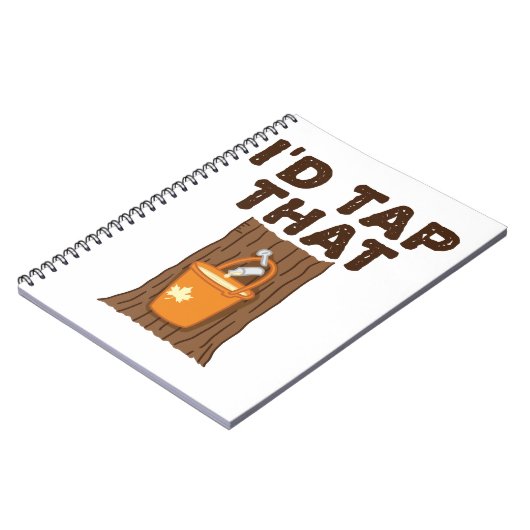 Ik zou die appelsuiker-boomstroop tikken notitieboek (Linkerzijde)