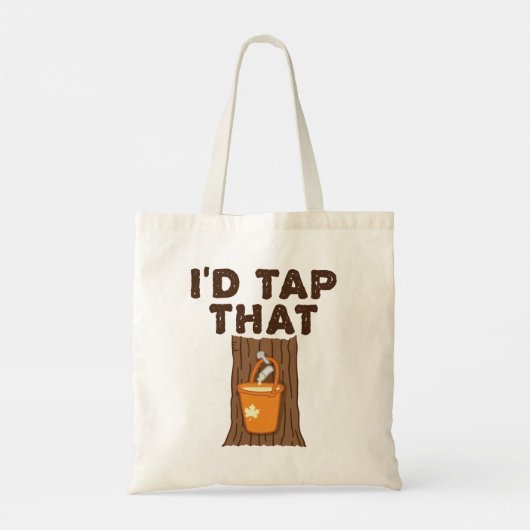 Ik zou die appelsuiker-boomstroop tikken tote bag (Achterkant)