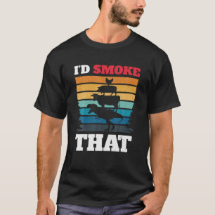 Ik zou die BBQ-roker roken T-shirt