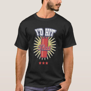 Ik zou die boksende bokser boxsport kickbokser sla t-shirt