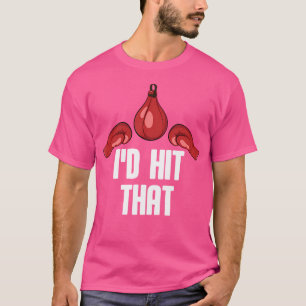 Ik zou die bokshandschoenen bokser raken t-shirt