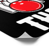 Ik zou die Bowler Fun Bowling Team Gift geven Poster (Hoek)