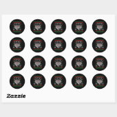 Ik zou die bowling grappig bowler bowling lelijk c ronde sticker (Vel)