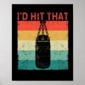 Ik zou die boxing Lover Funny Boxer Trainer Fan dr Poster (Voorkant)