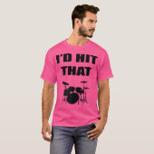 Ik zou die drummer slaan t-shirt (Voorkant volledig)