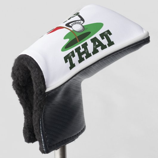 Ik zou die Golf snijden Golfheadcover (3/4 voorkant)