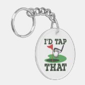 Ik zou die Golf snijden Sleutelhanger (Voorkant Links)