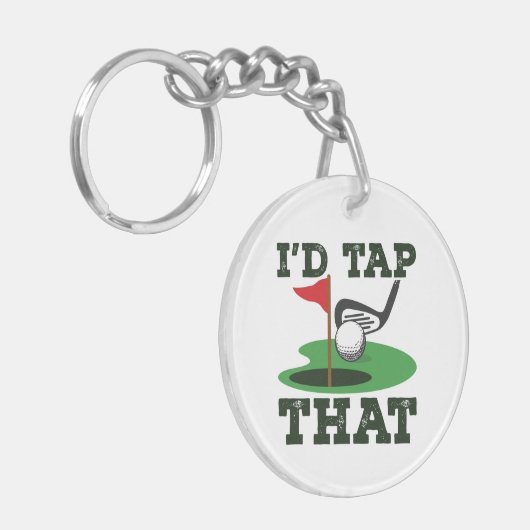 Ik zou die Golf snijden Sleutelhanger (Voorkant Links)