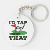 Ik zou die Golf snijden Sleutelhanger (Achterkant)