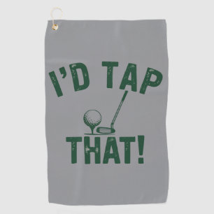 Ik zou die grappige golf sarcastische uitspraken g golfhanddoek
