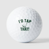Ik zou die grappige golf- sarcastische uitspraken golfballen (Voorkant)