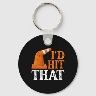 Ik zou die grappige Halloween kostuum verkeerskege Sleutelhanger