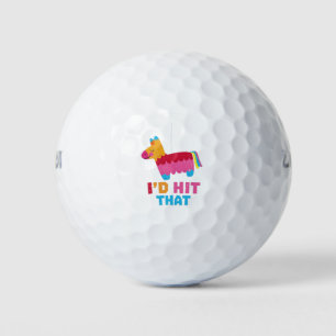 Ik zou die grappige Pinata Mexicaanse print voor M Golfballen