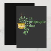 Ik zou die grappige tuinplantenliefhebbers verspre kaart (Voorkant / Achterkant)