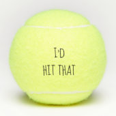 Ik zou die Humor raken Funny Gift Tennis Lover Tennisballen (Voorkant)