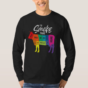 Ik zou die Koe Rundvee Griller Pitmaster B roken T-shirt