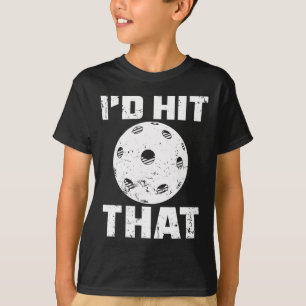 Ik zou die pickleball speler badminton racket G sl T-shirt
