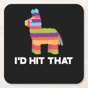 Ik zou die Pinata Cinco de Mayo Party horen Kartonnen Onderzetters
