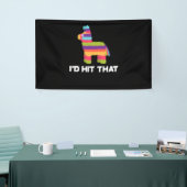 Ik zou die Pinata - Cinco de Mayo Party Spandoek (Beurs)