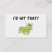 Ik zou die Pinata huren Visitekaartje (Achterkant)