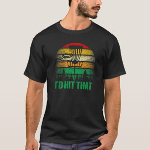Ik zou die Retro Frisbee voor Disc Golf Novelty ui T-shirt