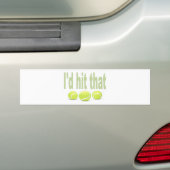 Ik zou die tennis raken bumpersticker (Op auto)