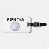 Ik zou die volleybal hebben gespierd bagagelabel (Voorkant horizontaal)