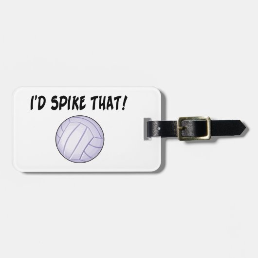 Ik zou die volleybal hebben gespierd bagagelabel (Voorkant horizontaal)