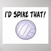 Ik zou die volleybal hebben gespierd poster (Voorkant)